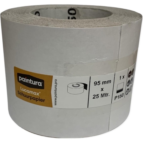 Paintura Lucamax Schuurpapier Rol - P150 - 95mmx25m