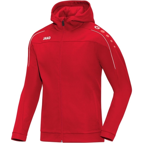 JAKO 6850K Jas Met Kap Classico Kids - Rood - 128