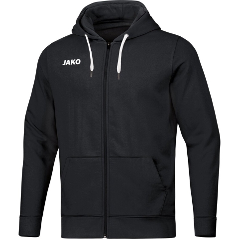 JAKO 6865D Jas Met Kap Base Dames - Zwart - 38