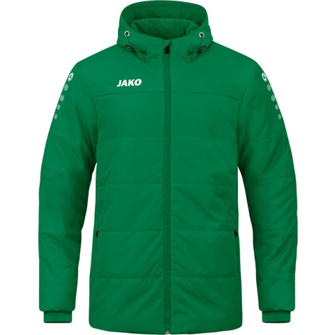 JAKO 7103K Coachvest Team Met Kap Kids - Sportgroen - 152