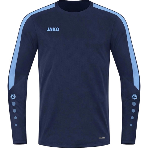 JAKO 8823K Sweater Power Kids - Marine/Hemelsblauw - 164