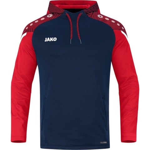 JAKO 6722 Sweater Met Kap Performance - Marine/Rood - XL