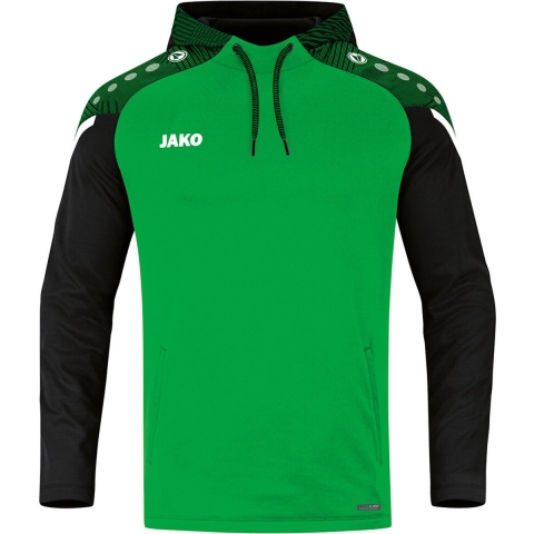 JAKO 6722K Sweater Met Kap Performance Kids - Zachtgroen/Zwart - 128