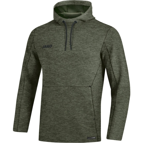 JAKO 6729 Sweater Met Kap Premium Basics - Kaki Gemeleerd - XXL