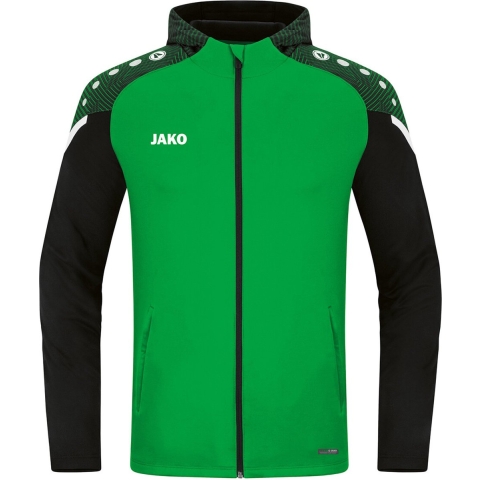 JAKO 6822 Jas Met Kap Performance - Zachtgroen/Zwart - 3XL