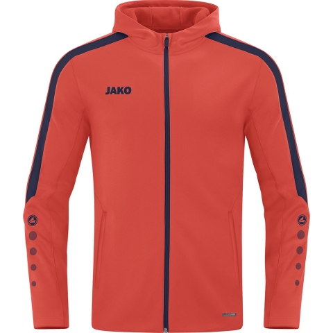 JAKO 6823K Jas Met Kap Power Kids - Flame/Marine - 140