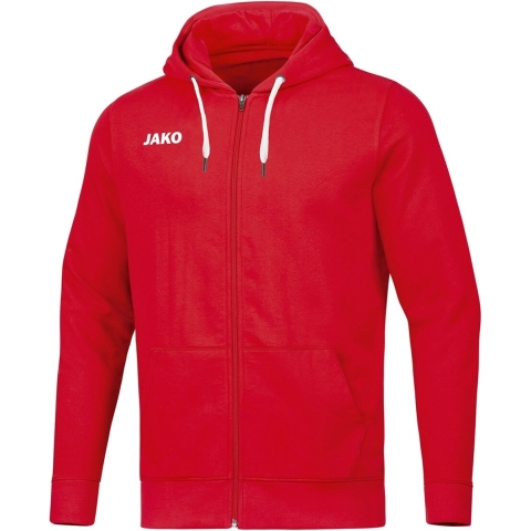 JAKO 6865 Jas Met Kap Base - Rood - XL