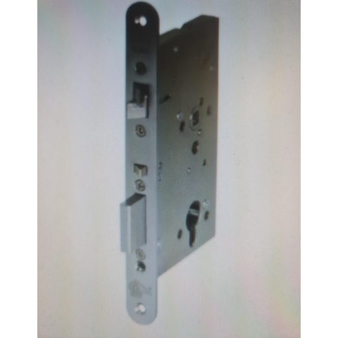 ABLOY EL563 Veiligheidsdeurslot | dubbelzijdig krukgestuurd | zelfvergrendelend | SKG** | DM55mm | RC74mm | voorplaat RVS 24x235mm afgerond | DR