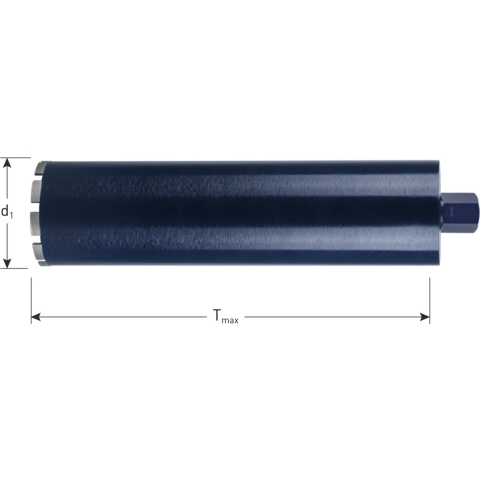 Rotec Diamantboor NAT 52x400x1.1/4 (5) 24x3.5x9,0 blauw - 7700522