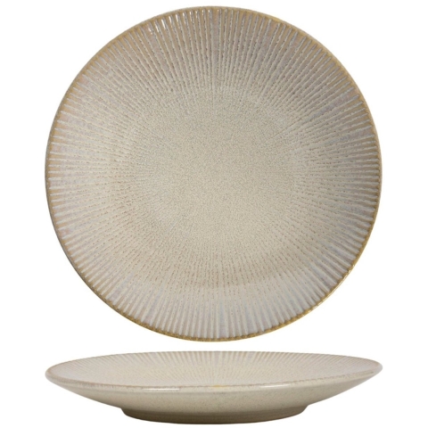 Cookinglife Ontbijtborden Coastal Lines Ocean Beige ø 21 cm - 6 Stuks