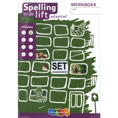 Spelling in de lift adaptief - werkboekjes niveau 8 (set van 5) (Paperback)