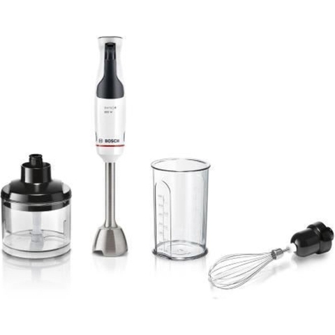 Staafmixer - BOSCH - MSM4W221 - 600 W - 4 scherpe messen - Mengkom - Minihakmolen - Garde - Keramisch tandwiel