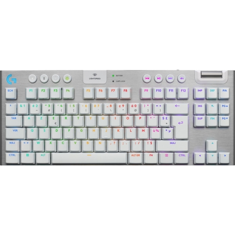 Logitech G915 X Lightspeed TKL - Draadloos Gaming Toetsenbord - Tactile - FR Azerty - Wit