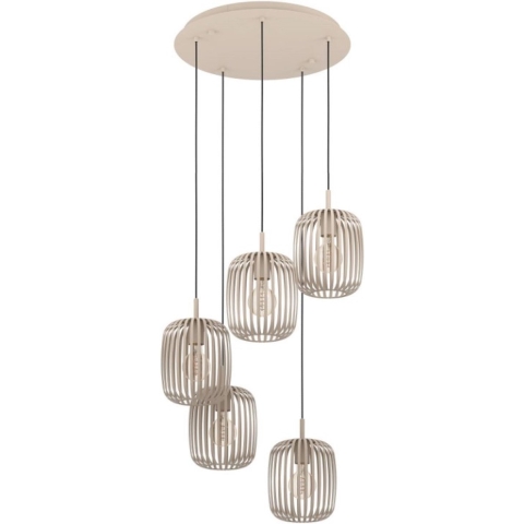 EGLO Romazzina Hanglamp - E27 -Ø 50 cm - Zandkleur/Beige