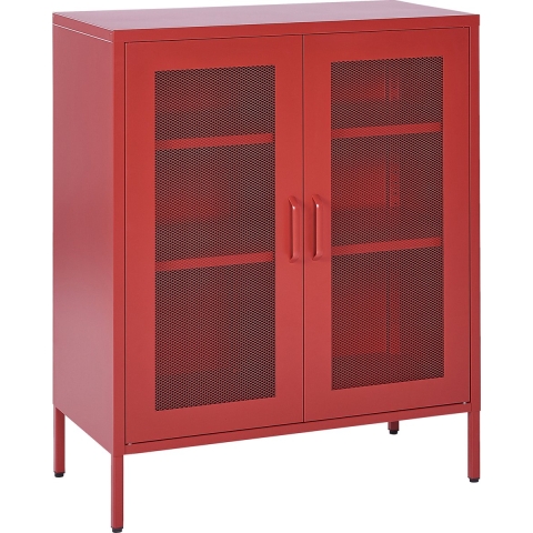 Beliani - WAKATIPU - Sideboard - Rood - Staal