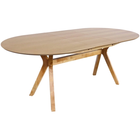 sweeek - Langwerpige uitschuifbare eettafel, 160-200cm 6-8 personen