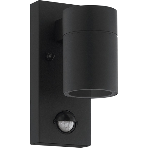 EGLO Riga 5 Wandlamp Buiten - Sensor - GU10 - 16,5 cm - Sensor - Zwart