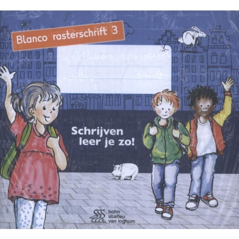 Schrijven leer je zo! Blanco rasterschrift 3 - set a 5 stuks (Paperback)
