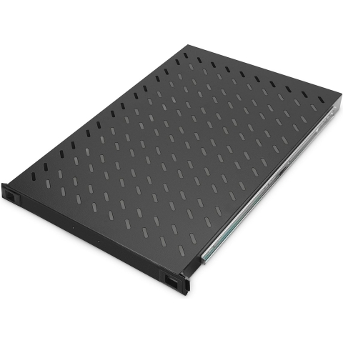 Digitus DN-19 TRAY-2-1000SW 19 inch Apparaatbodem voor patchkast 1 HE Uittrekbaar Geschikt voor kastdiepte: 1000 mm Zwart