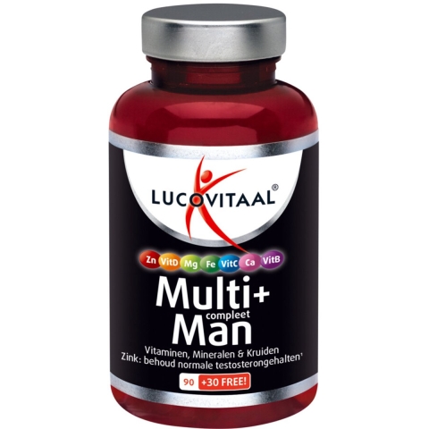 Gratis Verzending: 3x Lucovitaal Multi + Compleet Man 120 tabletten