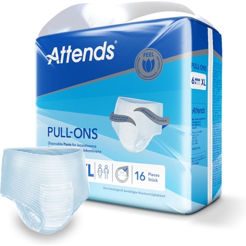 Attends Pull-Ons 6 XL | 16 stuks