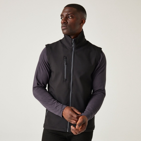 Ragetta RG915 Navigate 2-Layer Softshell Bodywarmer - Black/Seal Grey - L