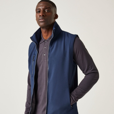 Ragetta RG915 Navigate 2-Layer Softshell Bodywarmer - Navy/Seal Grey - XXL