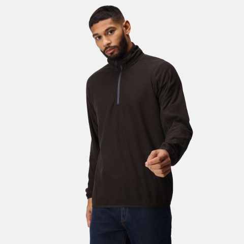 Ragetta RG691 Navigate Half Zip Fleece - Black/Seal Grey - L