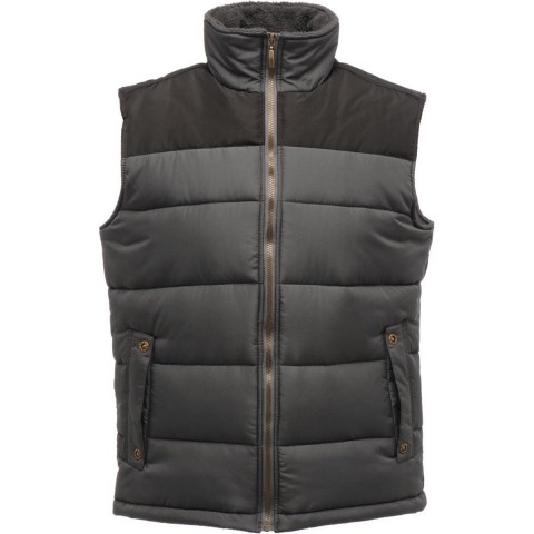 Ragetta RG806 Altoona Bodywarmer - Seal Grey (Solid)/Black - XXL