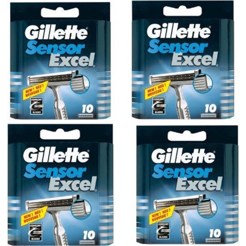 Gillette Sensor Excel - 40 stuks - 4 x 10 Scheermesjes