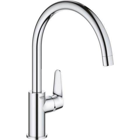 GROHE BauCurve Keukenkraan - Hoge uitloop - 360° draaibereik - Chroom