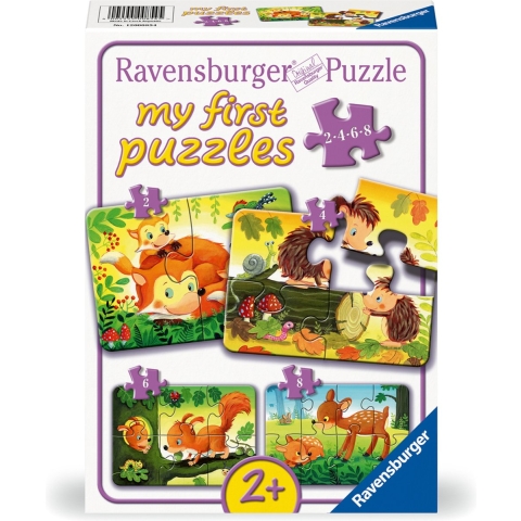 Ravensburger My First Puzzle Forest Animals 2, 4, 6 En 8 Stukjes