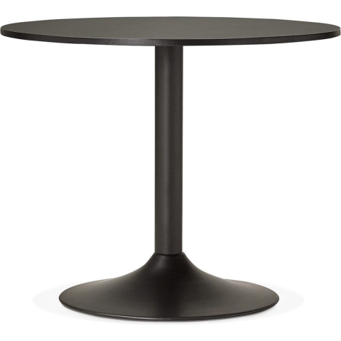 ALTEREGO ATLANTA Ronde bureautafel, zwart - Zwart
