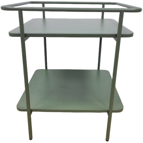 Giga Living - Nachtkastje Groen Metaal - 45x45x44,3cm - Yuba