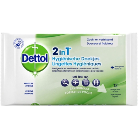 24x Dettol Hygienische Doekjes 2in1 12 stuks