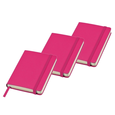 5x stuks roze luxe schriften gelinieerd A5 formaat -