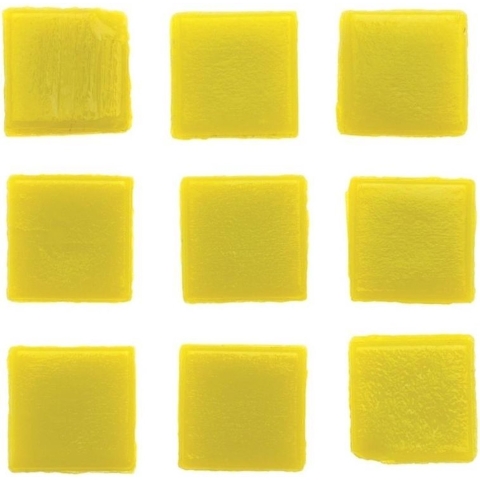 360x stuks vierkante mozaiek steentjes geel 2 x 2 cm -