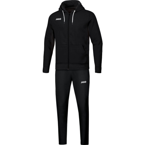 JAKO M9665K Joggingspak Base Met Kap Kids - Zwart - 128
