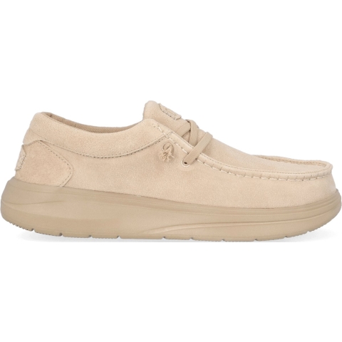HEYDUDE Instappers Heren Wally Comf Beige 43 Suède