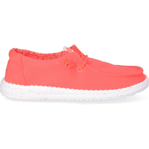 HEYDUDE Instappers Dames Wendy Strech Canvas Roze 36 Canvas