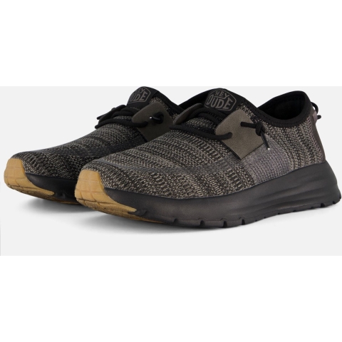 HEYDUDE Sneakers Unisex Sirocco Zwart 46 Polyester