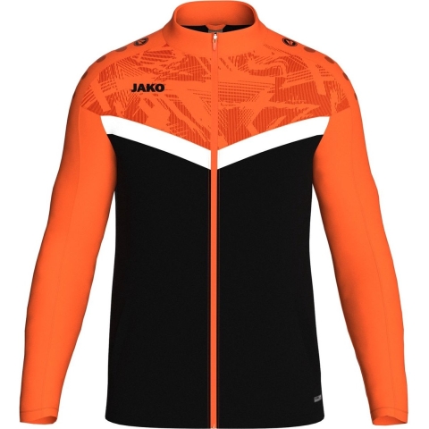 JAKO 9324K Polyestervest Iconic Kids - Zwart/Fluo Oranje - 128