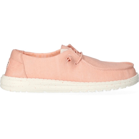 HEYDUDE Instappers Dames Wendy Canvas Roze 42 Canvas
