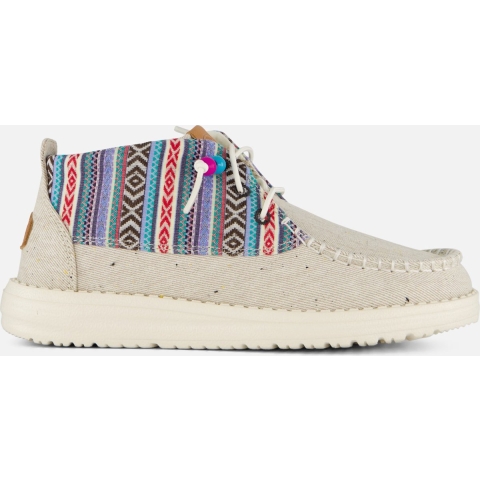 HEYDUDE Instappers Dames Wendy Mid Boho Mix Grijs 40 Textiel