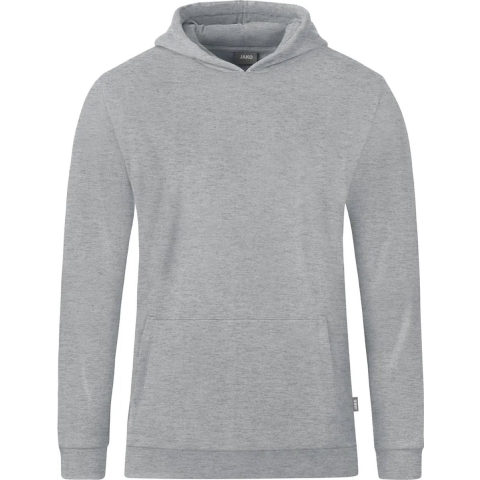 JAKO C6720K Sweater Met Kap Organic Kids - Lichtgrijs Gemeleerd - 128