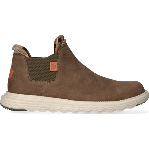HEYDUDE Chelsea boots Heren Branson Craft Leather Groen 40 Leer