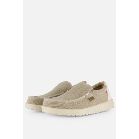 HEYDUDE Instappers Heren Mikka Braided Beige 44 Canvas
