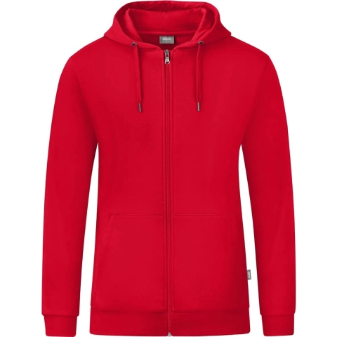 JAKO C6820 Jas Met Kap Organic - Rood - 4XL