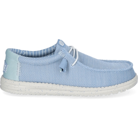 HEYDUDE Instappers Heren Wally Stretch Sox Blauw 43 Mesh