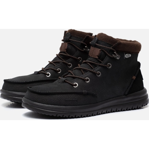 HEYDUDE Boots Heren Bradley Leather Zwart 42 Leer